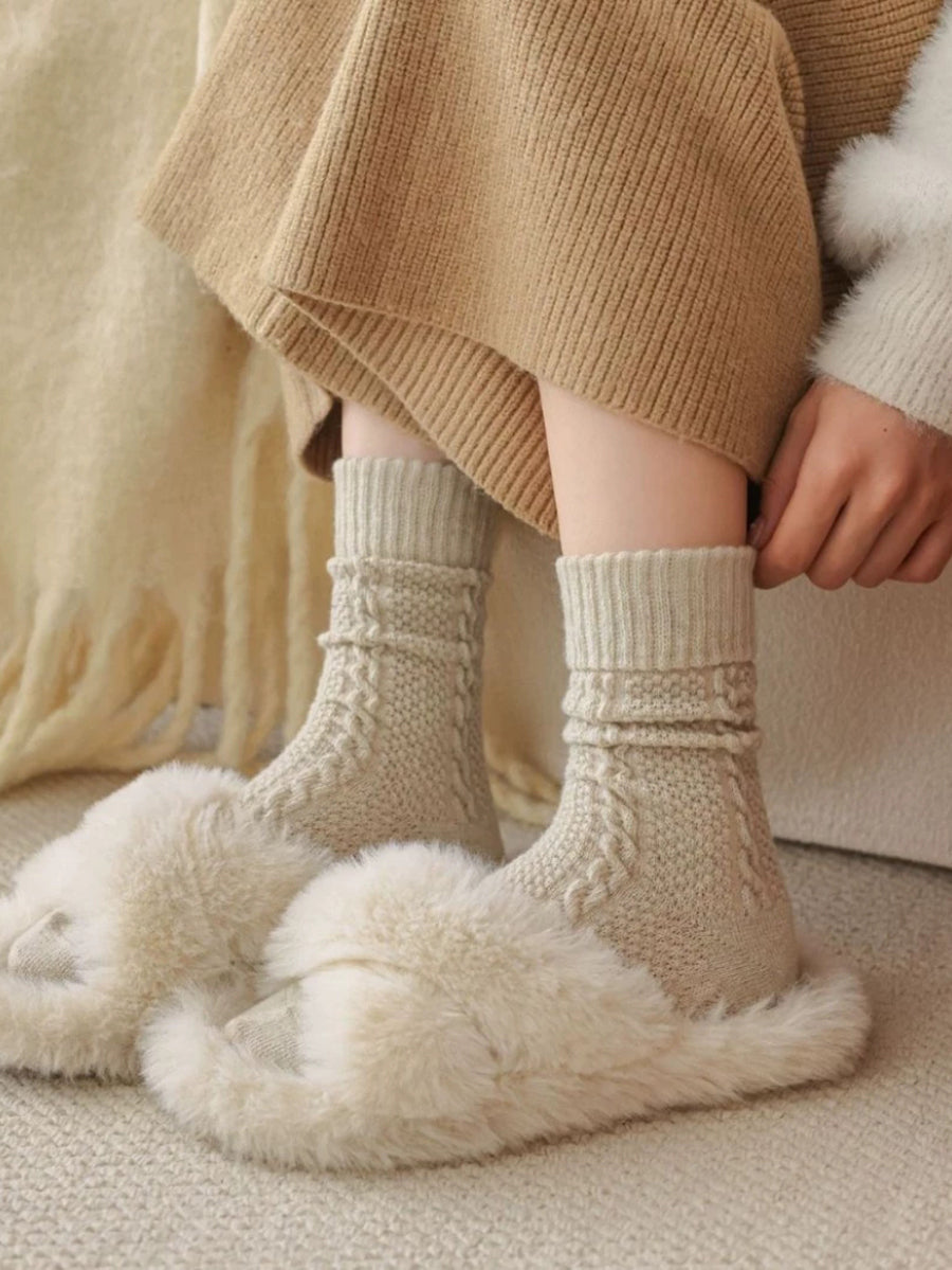 8 Pairs Women Artsy Casual Jacquard Socks