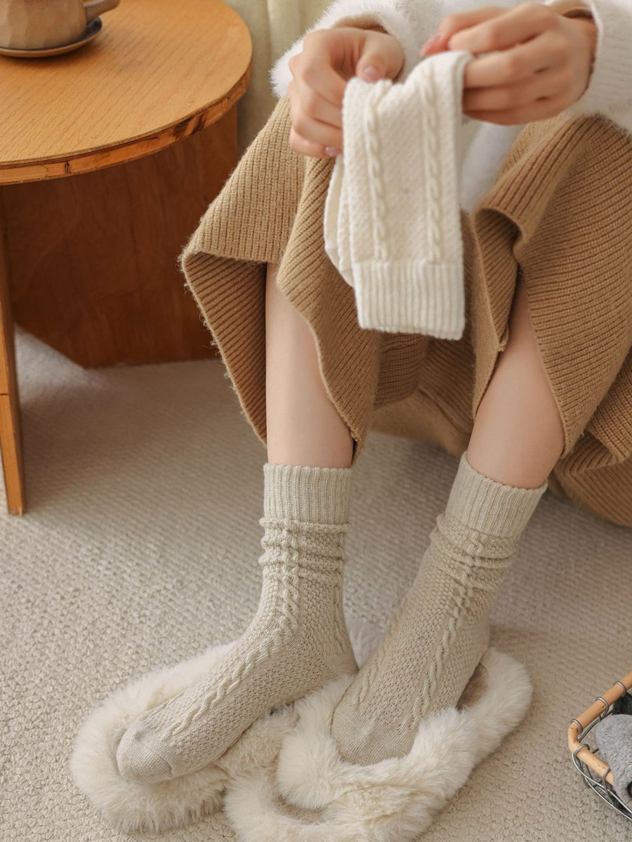 8 Pairs Women Artsy Casual Jacquard Socks