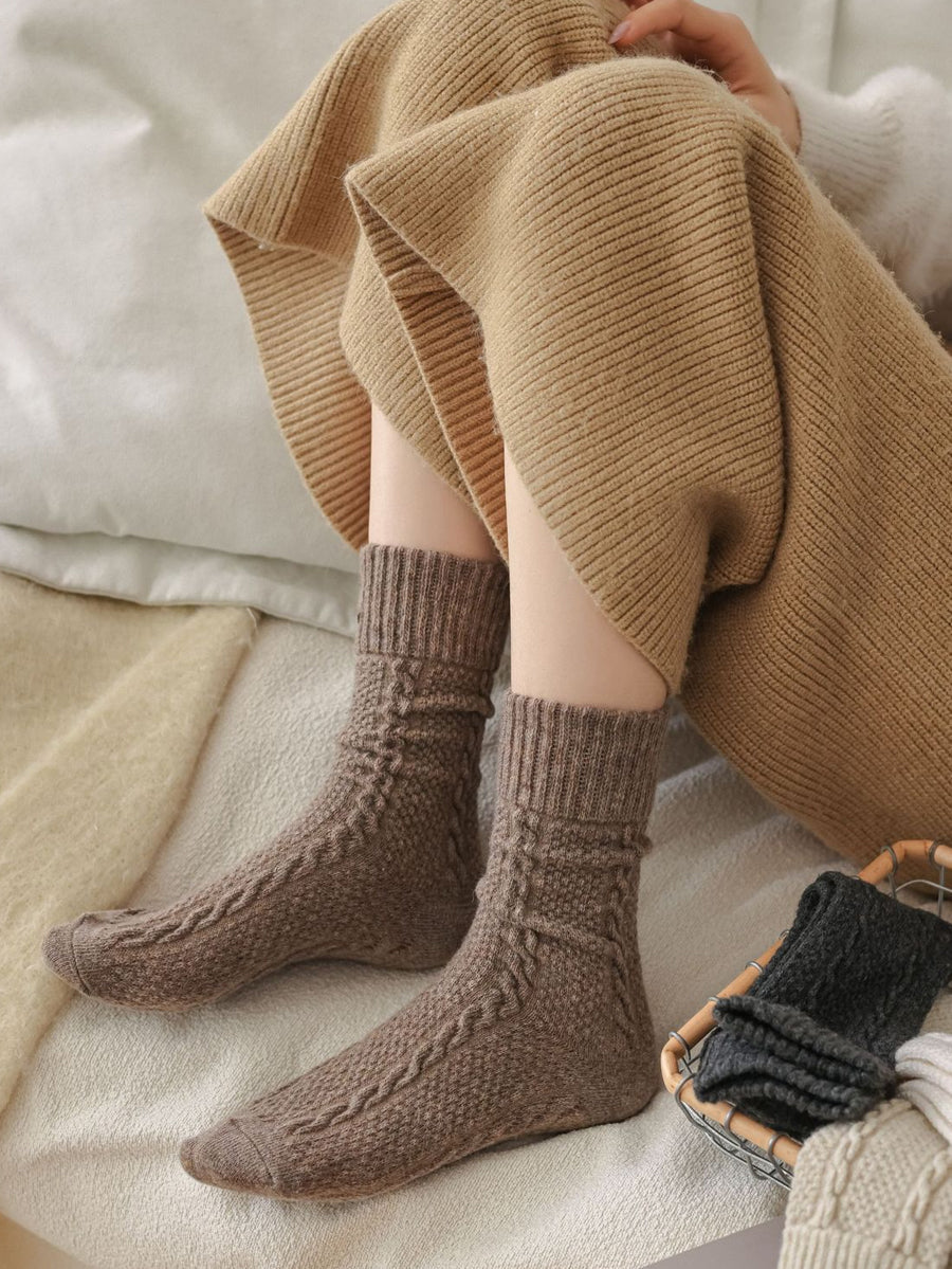 8 Pairs Women Artsy Casual Jacquard Socks