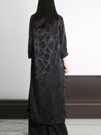 Women Autumn Vintage Jacquard Loose Suits