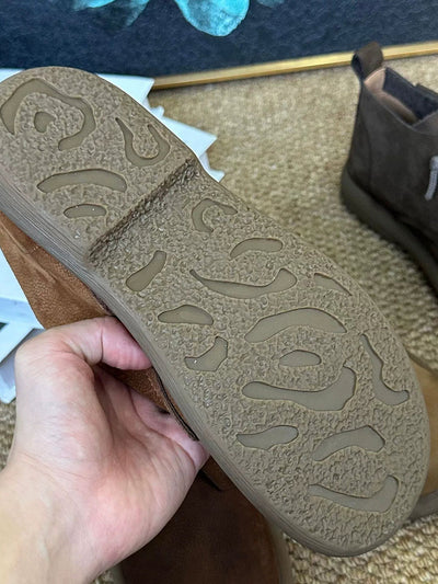 Women Winter Vintage Genuine Leather Ankle Boots