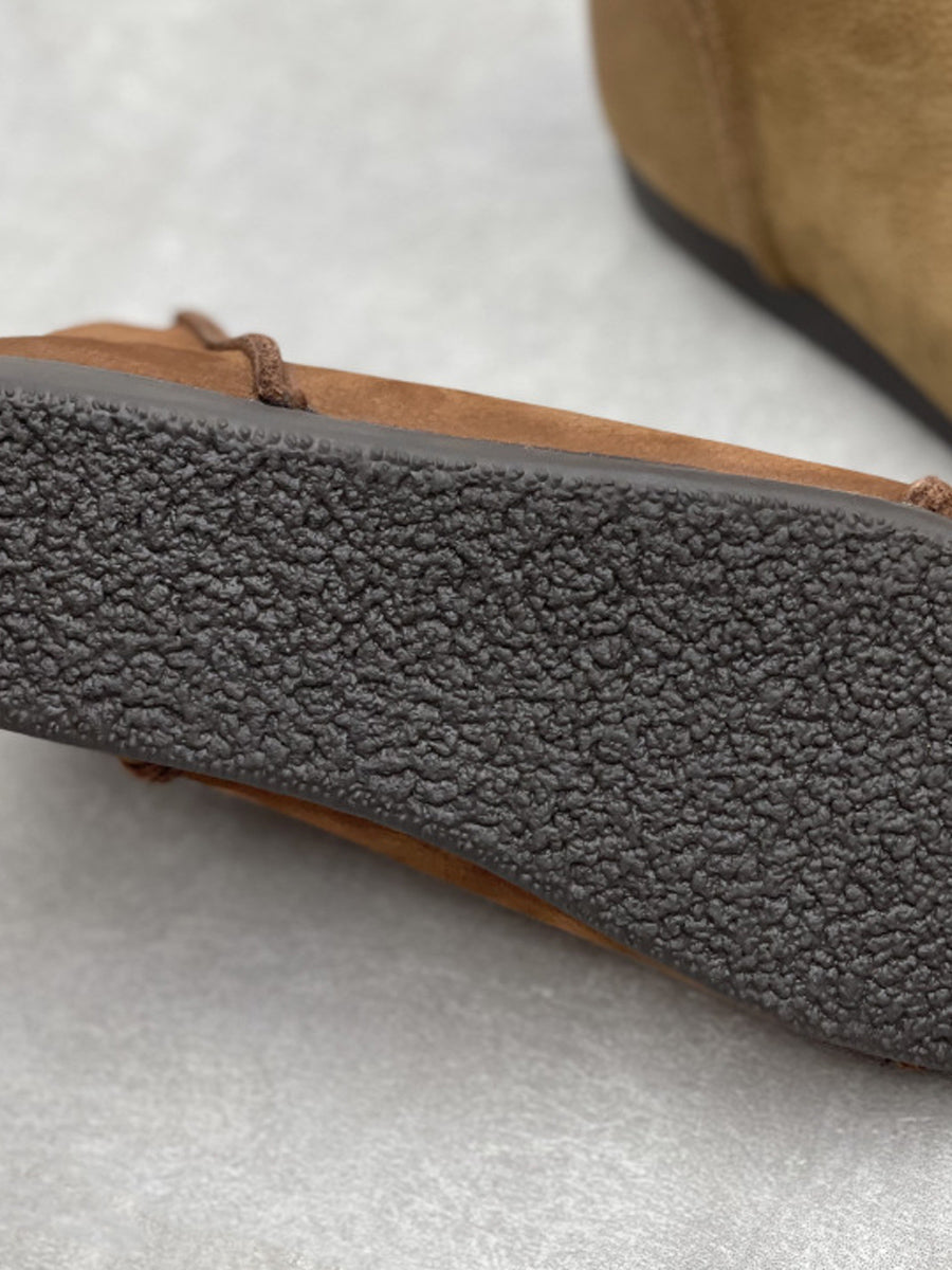 Women Autumn Vintage Leather Spliced Ankle Boots