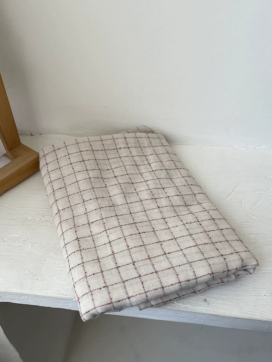 Women Autumn Artsy Plaid Shawl Scarf