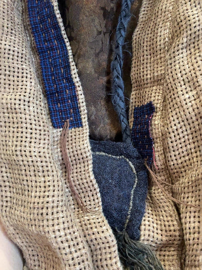 Women Autumn Retro Plaid Patch Linen V-Neck Vest