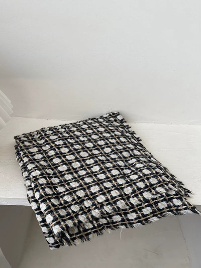 Vintage Autumn Plaid Soft Shawl Scarf