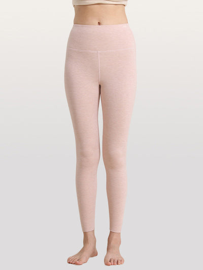 Women Autumn Warm Pure Color High Waist Leggings