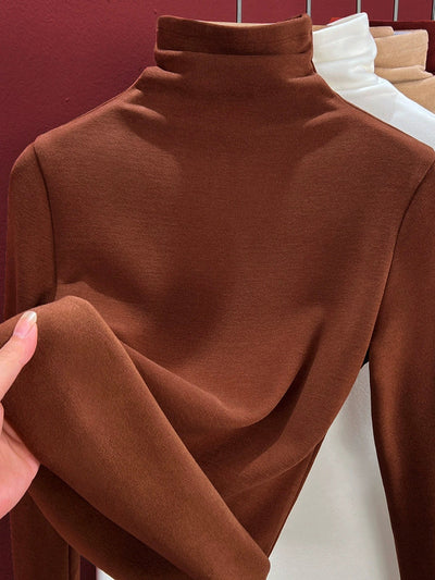 Women Autumn Casual Knitted Turtleneck Sweater