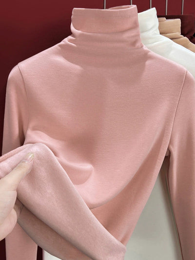 Women Autumn Casual Knitted Turtleneck Sweater