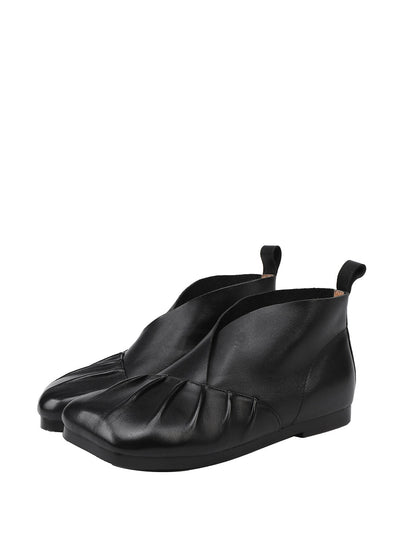 Women Autumn Soft Leather Spliced Shoes