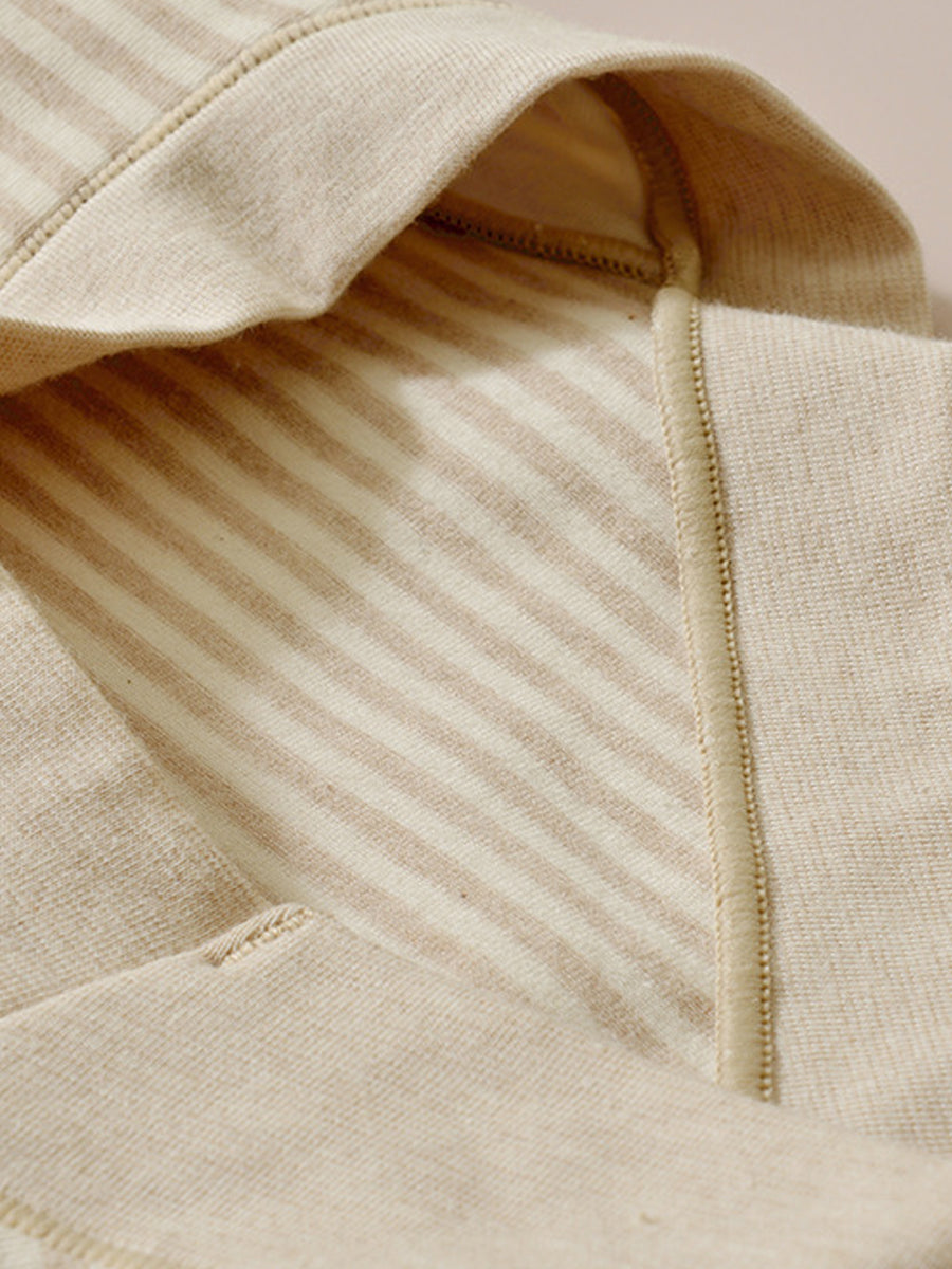 6 Pieces Women Casual Stripe High Waist Cotton Underwear