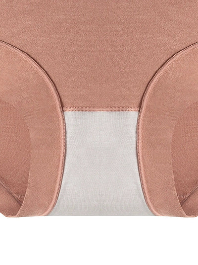 6 Pieces Women Winter Pure Color High Waist Underwear