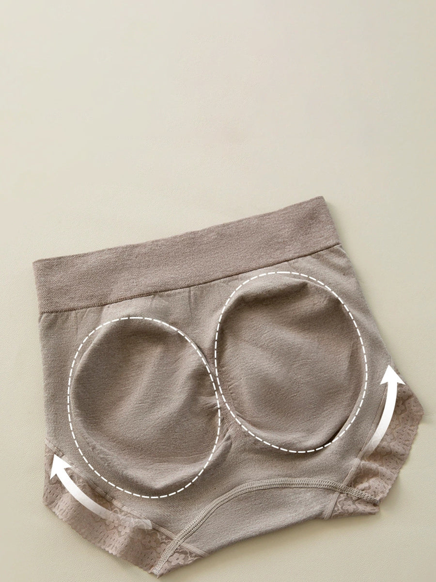 5 Pieces Women Casual High Waist Lace Underwear