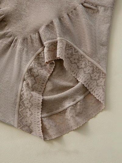 5 Pieces Women Casual High Waist Lace Underwear