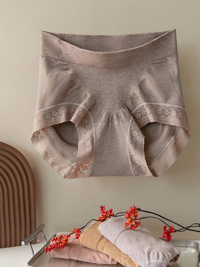 5 Pieces Women Casual High Waist Lace Underwear