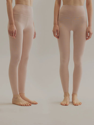 Women Autumn Warm Pure Color High Waist Leggings