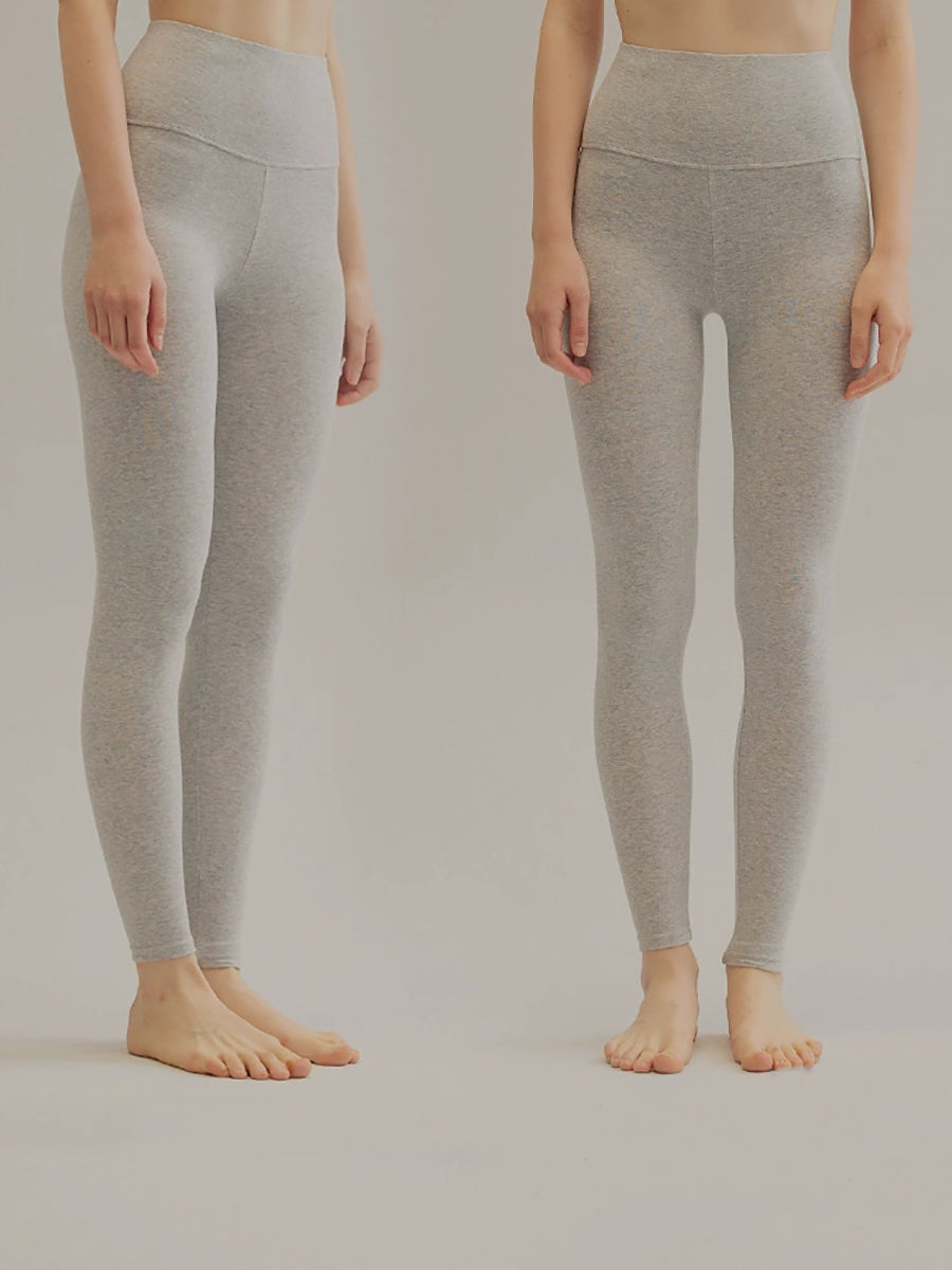 Women Autumn Warm Pure Color High Waist Leggings