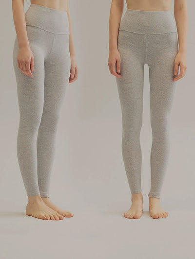 Women Autumn Warm Pure Color High Waist Leggings