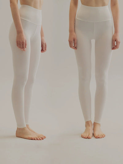 Women Autumn Warm Pure Color High Waist Leggings