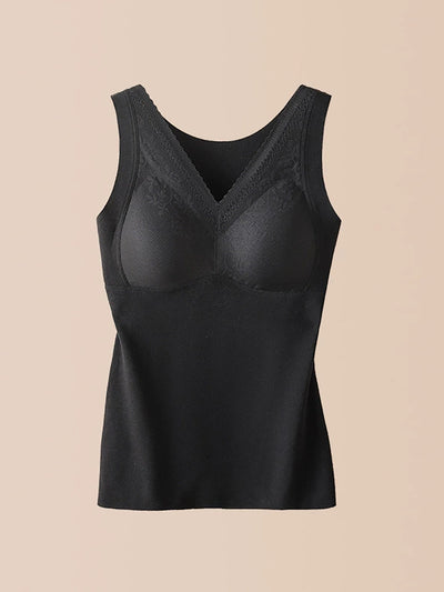 Women Autumn Warm Pure Color V-Neck Base Vest