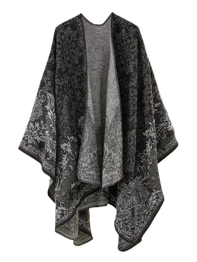 Women Vintage Autumn Print Warm Shawl