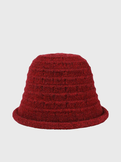 Women Casual Winter Warm Knitted Bucket Hat