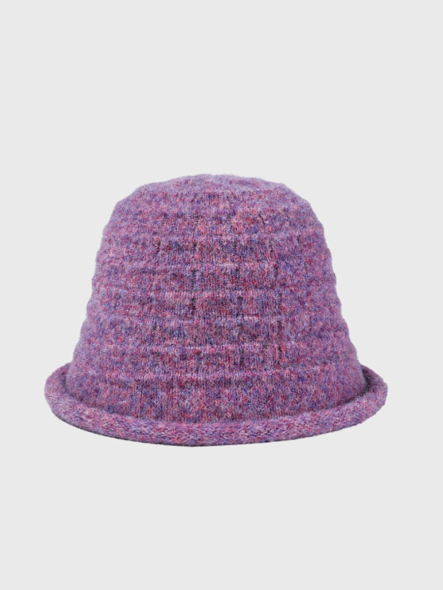 Women Casual Winter Warm Knitted Bucket Hat