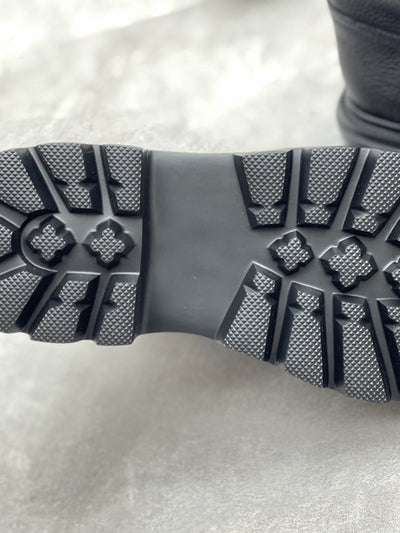 Women Winter Genuine Leather Platfrom Martin Boots