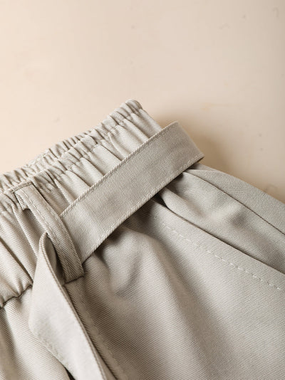 Women Autumn Casual Pure Color Spliced Harem Pants