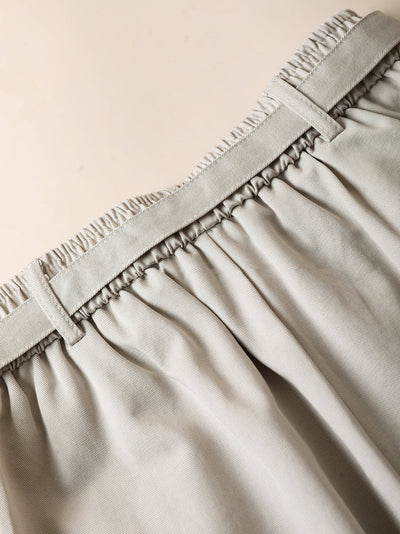 Women Autumn Casual Pure Color Spliced Harem Pants