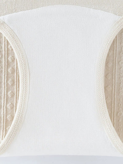 4 Pieces Women Casual High Waist Jacquard Underwear