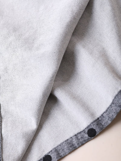 Women Autumn Vintage Dot 100%Cotton Skirt