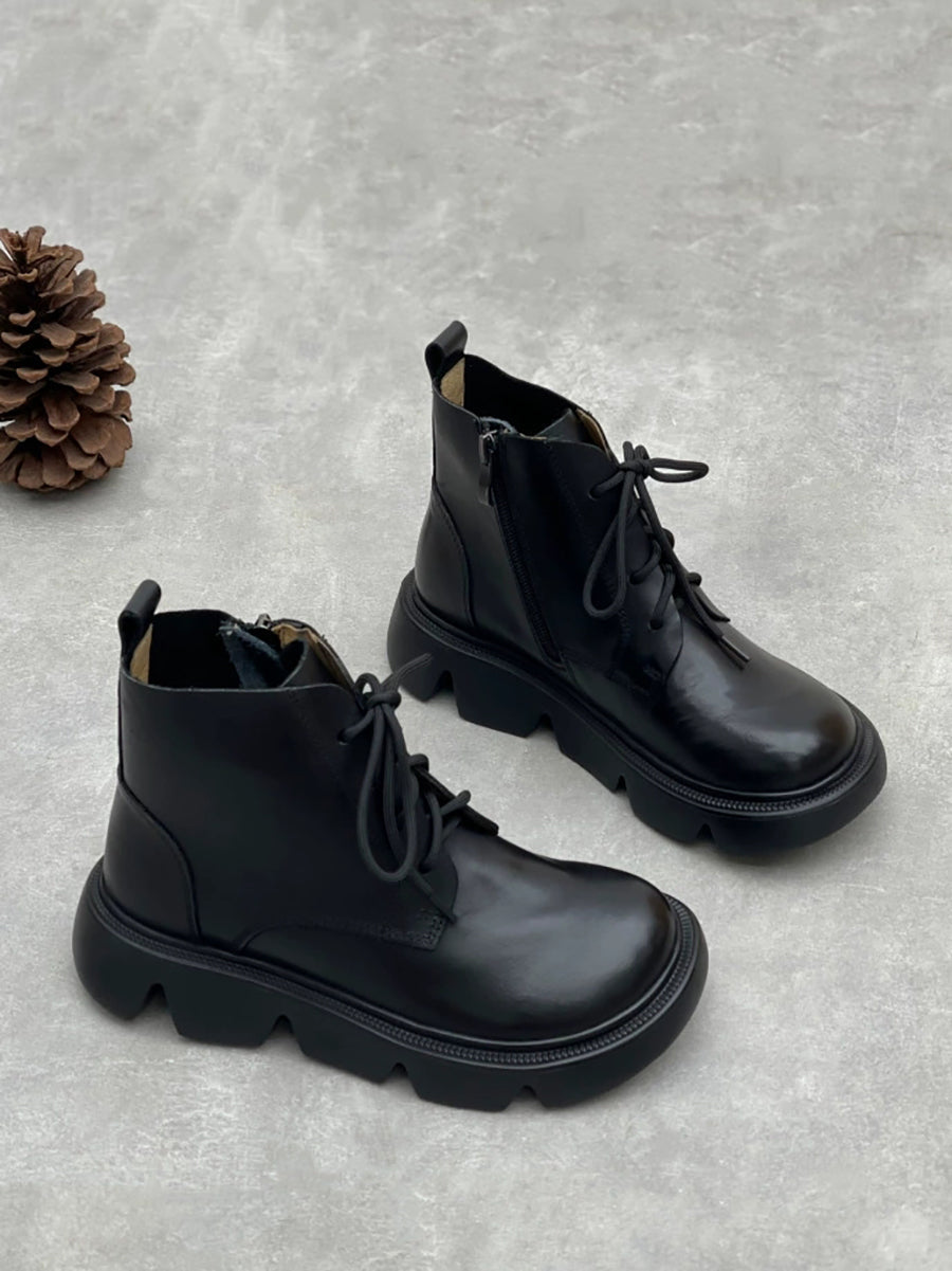 Women Vintage Genuine Pure Colo Ankle Boots