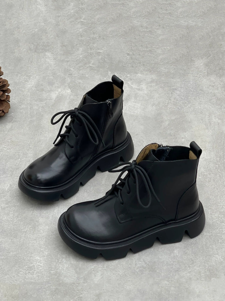 Women Vintage Genuine Pure Colo Ankle Boots