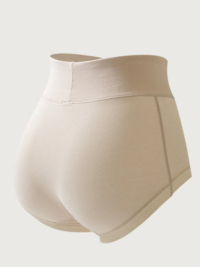 6 Pieces Women Winter Pure Color High Waist Underwear