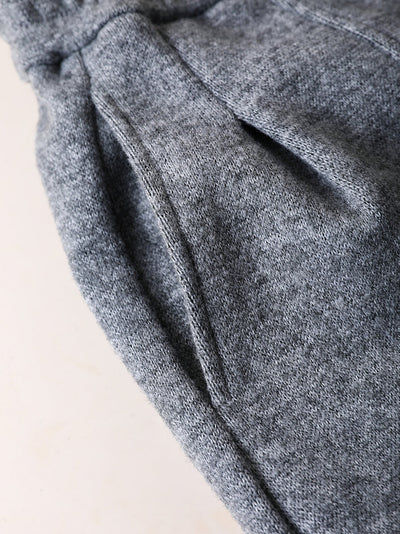 Women Autumn Casual Pure Color Warm Straight Pants