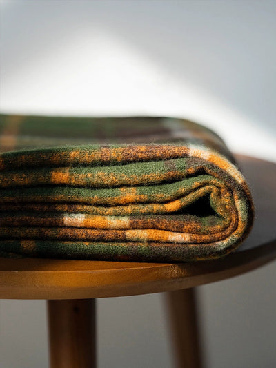 Women Winter Warm Plaid Taasel Shawl Scarf