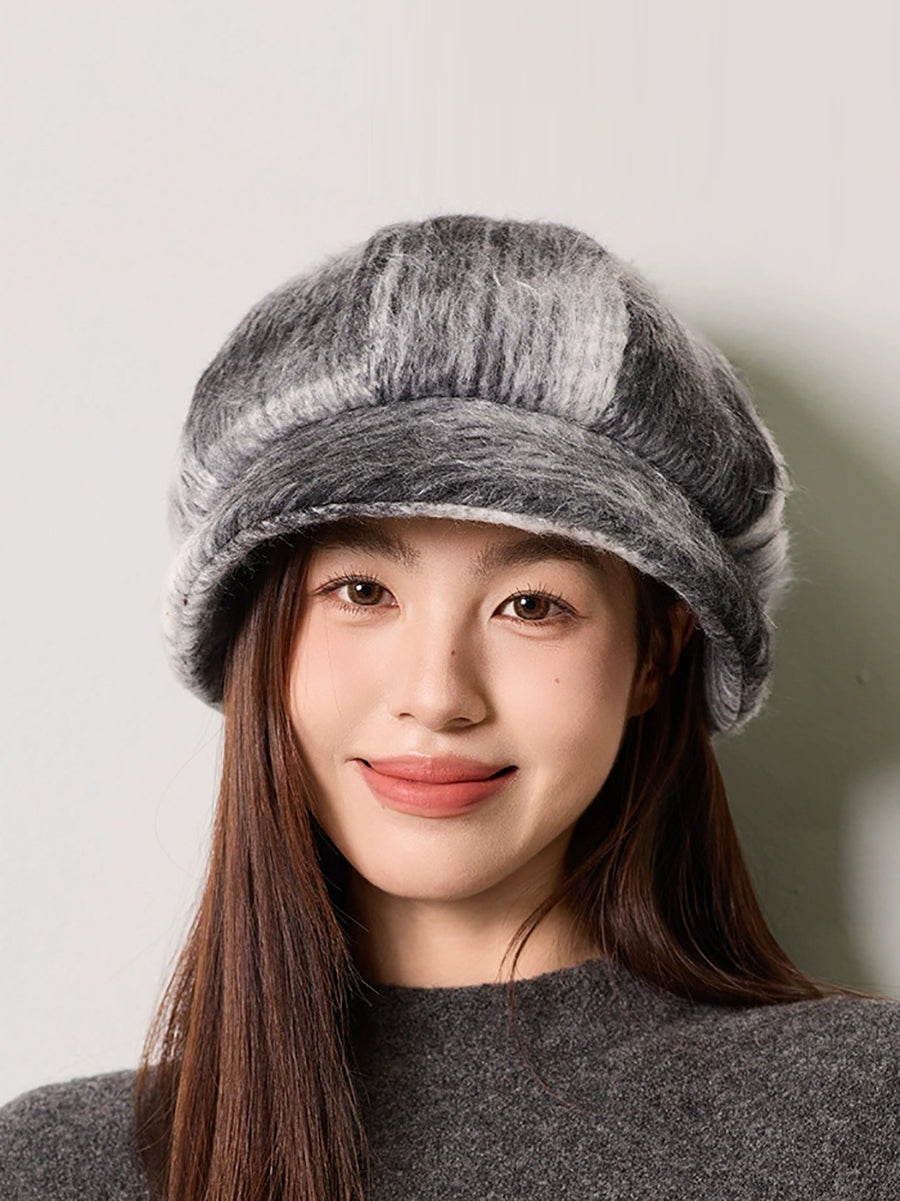 Women Winter Gradient Color Keep Warm Hat