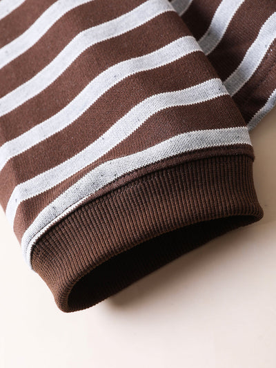 Women Autumn Casual Stripe O-Neck Blouse