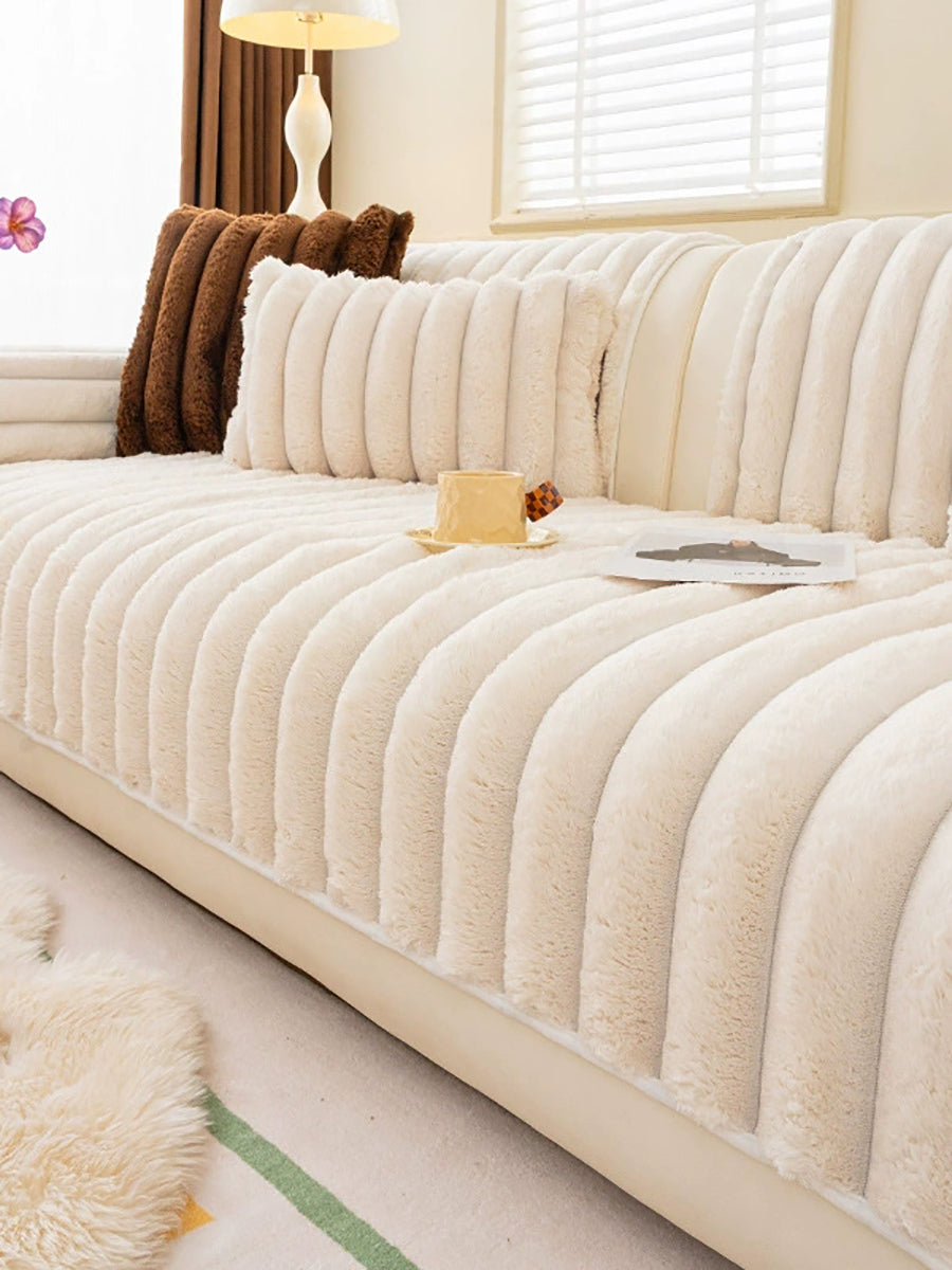 Winter Pure Color Queen Bedcover Sofa Blanket