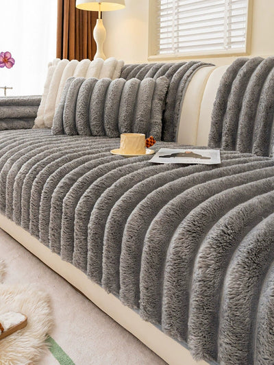 Winter Pure Color Queen Bedcover Sofa Blanket