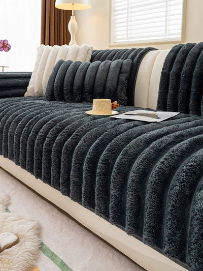 Winter Pure Color Queen Bedcover Sofa Blanket