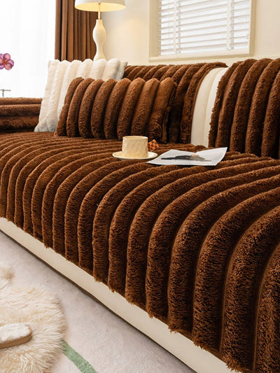 Winter Pure Color Queen Bedcover Sofa Blanket