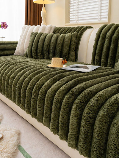 Winter Pure Color Queen Bedcover Sofa Blanket