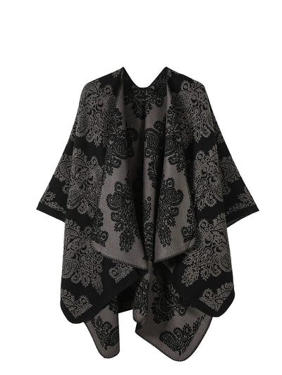 Vintage Ethnic Flower Travel Warm Shawl