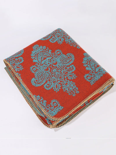 Vintage Ethnic Flower Travel Warm Shawl