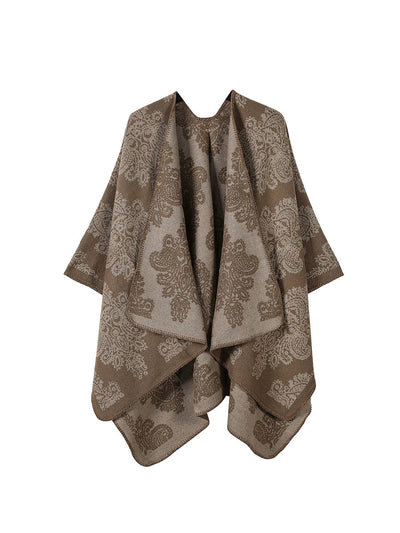 Vintage Ethnic Flower Travel Warm Shawl