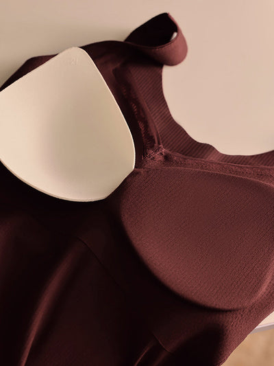 Women Autumn Warm Pure Color V-Neck Base Vest