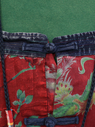 Women Vintage Flower Cotton Loose Jumpsuits