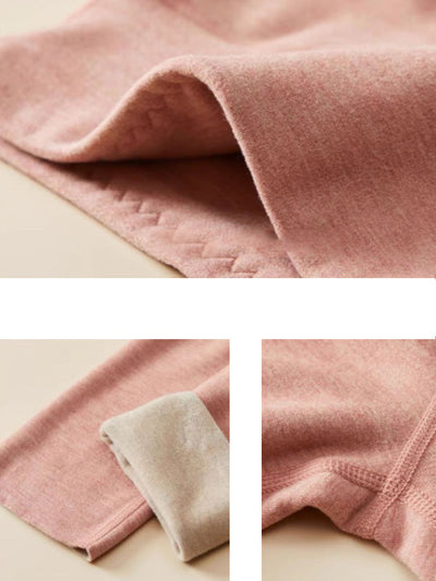 Women Autumn Warm Pure Color High Waist Leggings