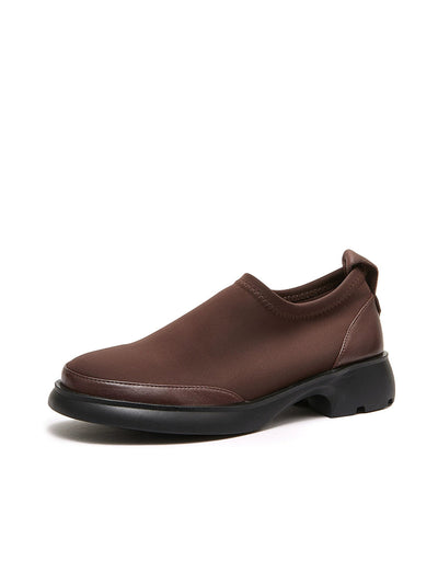 Women Winter Casual Leather Spliced Low Heel Shoes